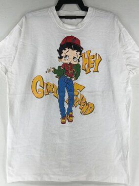 1997 Betty Boop "Hey Girlfriend" Cartoon Graphic T-Shirt